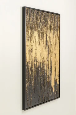 KARE Design Taulut|Olohuone*Abstract Black Kehystetty Taulu 80x120cm