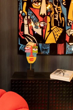 KARE Design Koriste-Esineet*Abstract Face Multicolour Koriste-esine 52cm