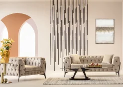 KARE Design Taulut|Olohuone*Abstract Fields Akryylimaalaus, Taulu 90x120cm