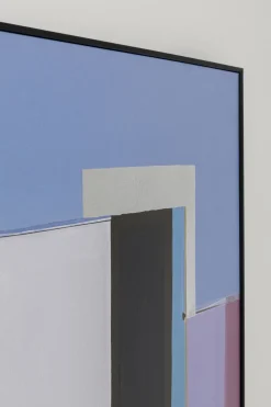 KARE Design Taulut*Abstract Shapes Kehystetty Taulu, Liila 113x113cm