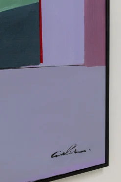 KARE Design Taulut*Abstract Shapes Kehystetty Taulu, Liila 113x113cm