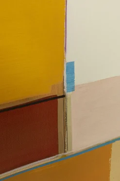 KARE Design Taulut*Abstract Shapes Kehystetty Taulu, Keltainen 113x113cm