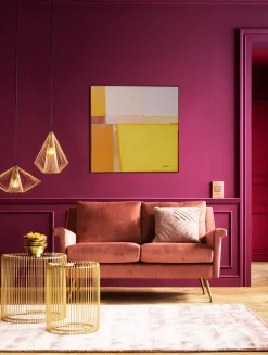 KARE Design Taulut*Abstract Shapes Kehystetty Taulu, Keltainen 113x113cm