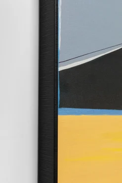 KARE Design Taulut*Abstract Shapes Kehystetty Taulu, Oranssi 73x143cm