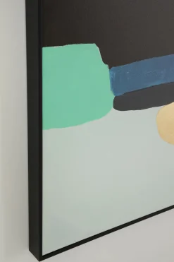 KARE Design Taulut*Abstract Shapes Kehystetty Taulu, Vihreä 73x143cm