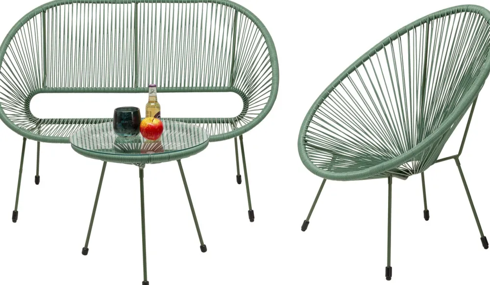 KARE Design Nojatuolit*Acapulco Mono Green Nojatuoli Vihreä