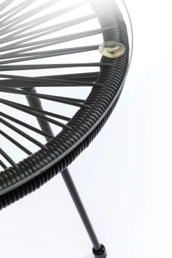 KARE Design Sohvapöydät|Olohuone*Acapulco Pöytä Ja Tuoli Musta (2/osaa)