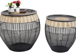 KARE Design Sohvapöydät*African Drums Sivupöytä (2/Setti)