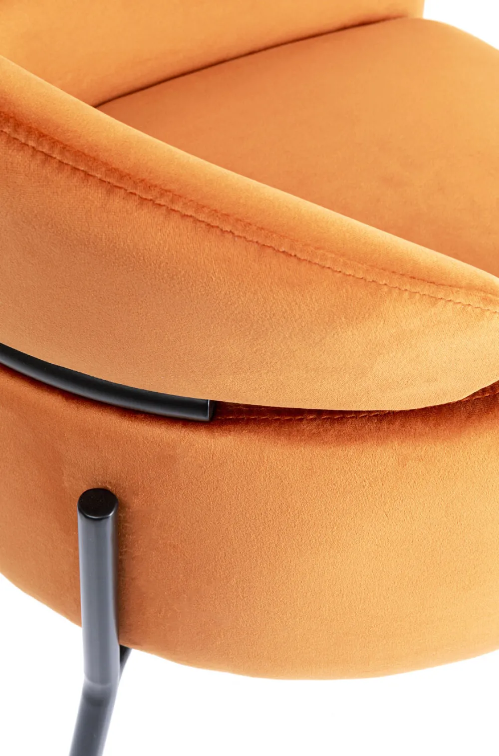 KARE Design Tuolit*Alexia Tuoli Käsinojilla, Samettia, Oranssi