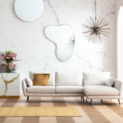 KARE Design Kulmasohvat*Amalfi Kulmasohva - Kermanvärinen, Oikea 275cm