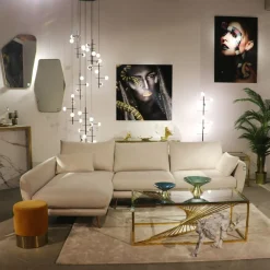 KARE Design Olohuone|Kulmasohvat*Amalfi Kulmasohva, Kermanvärinen, Vasen 275cm