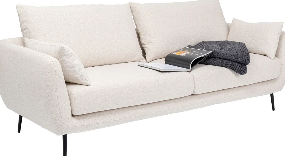 KARE Design Sohvat|Olohuone*Amalfi Sohva 2-istuttava, Kermanväårinen 219cm