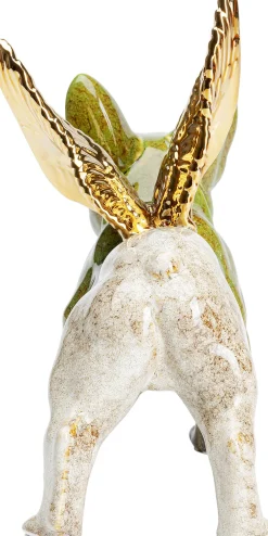 KARE Design Koriste-Esineet*Angel Wings Dog - Enkelikoira Koriste-esine, Vihreä Ja Sininen 2-setti
