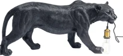 KARE Design Lattiavalaisimet|Olohuone*Animal Bagheera Pantteri Lattiavalaisin 40cm