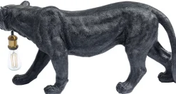 KARE Design Lattiavalaisimet|Olohuone*Animal Bagheera Pantteri Lattiavalaisin 40cm