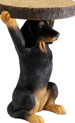 KARE Design Sohvapöydät|Olohuone*Animal Bassotto Mäyräkoira Sivupöytä Ø32cm
