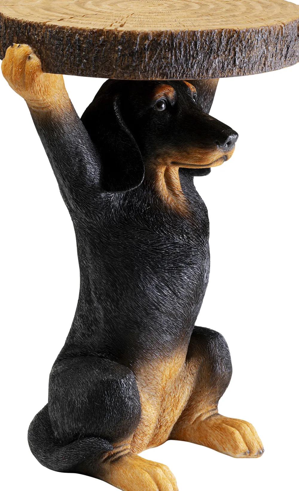 KARE Design Sohvapöydät|Olohuone*Animal Bassotto Mäyräkoira Sivupöytä Ø32cm