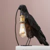 KARE Design Pöytävalaisimet*Animal Crow Varis Pöytävalaisin, Matta Musta 34cm