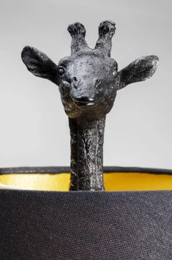 KARE Design Pöytävalaisimet*Animal Giraffe Kirahvi Pöytävalaisin, Matta Musta 71cm