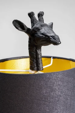 KARE Design Pöytävalaisimet*Animal Giraffe Kirahvi Pöytävalaisin, Matta Musta 71cm