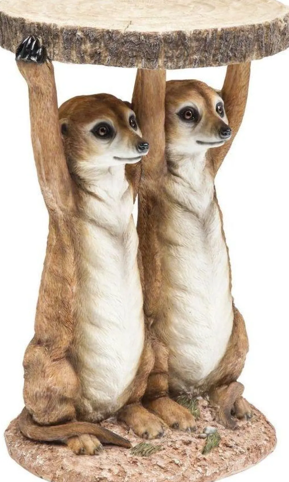 KARE Design Sohvapöydät|Olohuone*Animal Meerkat Sisters Sivupöytä Ø33cm