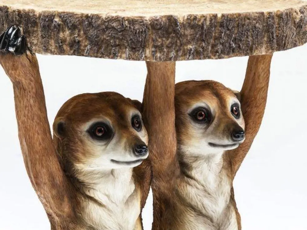 KARE Design Sohvapöydät|Olohuone*Animal Meerkat Sisters Sivupöytä Ø33cm