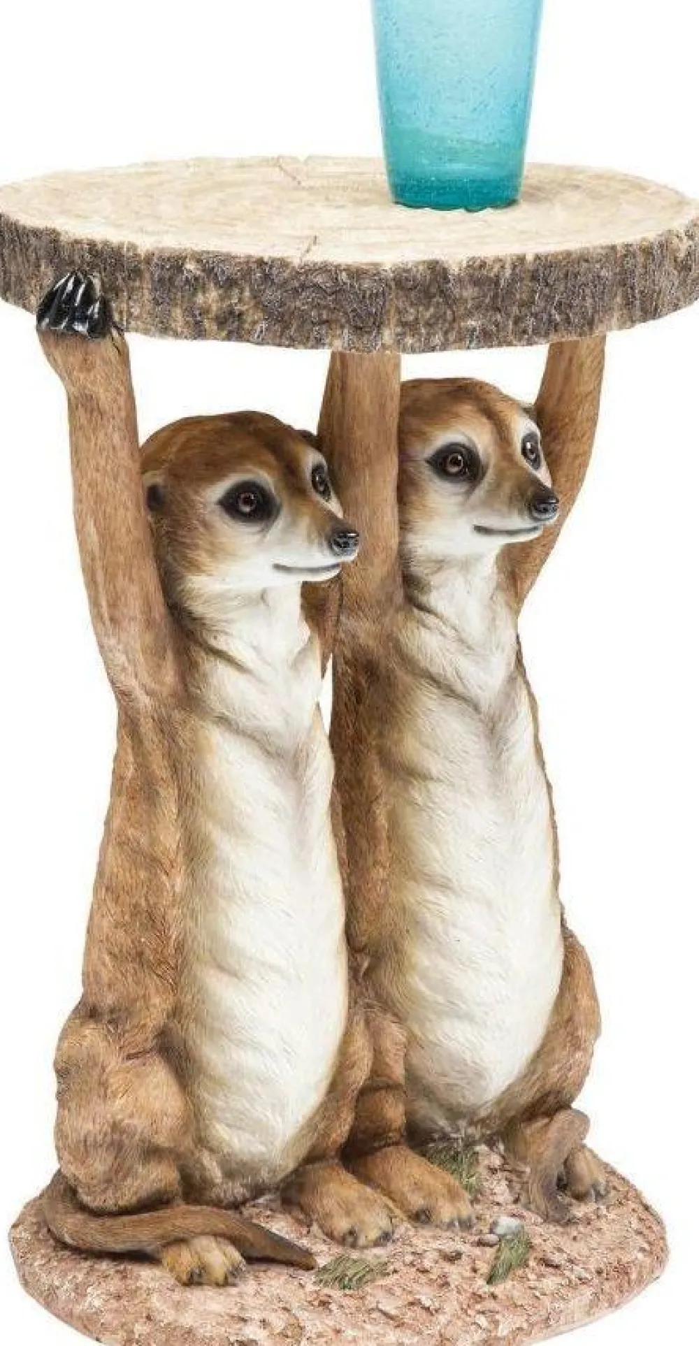 KARE Design Sohvapöydät|Olohuone*Animal Meerkat Sisters Sivupöytä Ø33cm