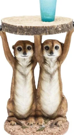 KARE Design Sohvapöydät|Olohuone*Animal Meerkat Sisters Sivupöytä Ø33cm