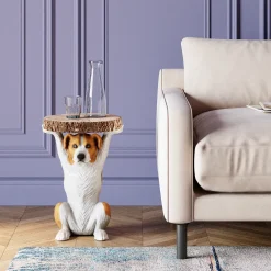 KARE Design Sohvapöydät|Olohuone*Animal Mr. Jack Koira Sivupöytä Ø33cm