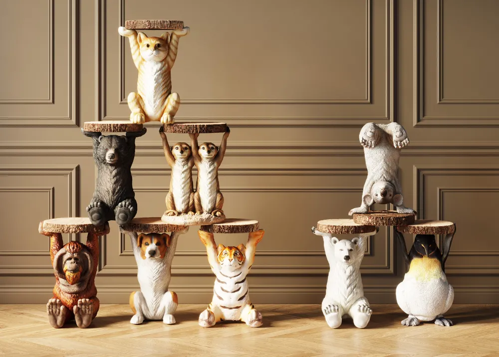 KARE Design Sohvapöydät|Olohuone*Animal Ms Cat Kissa Sivupöytä Ø33cm