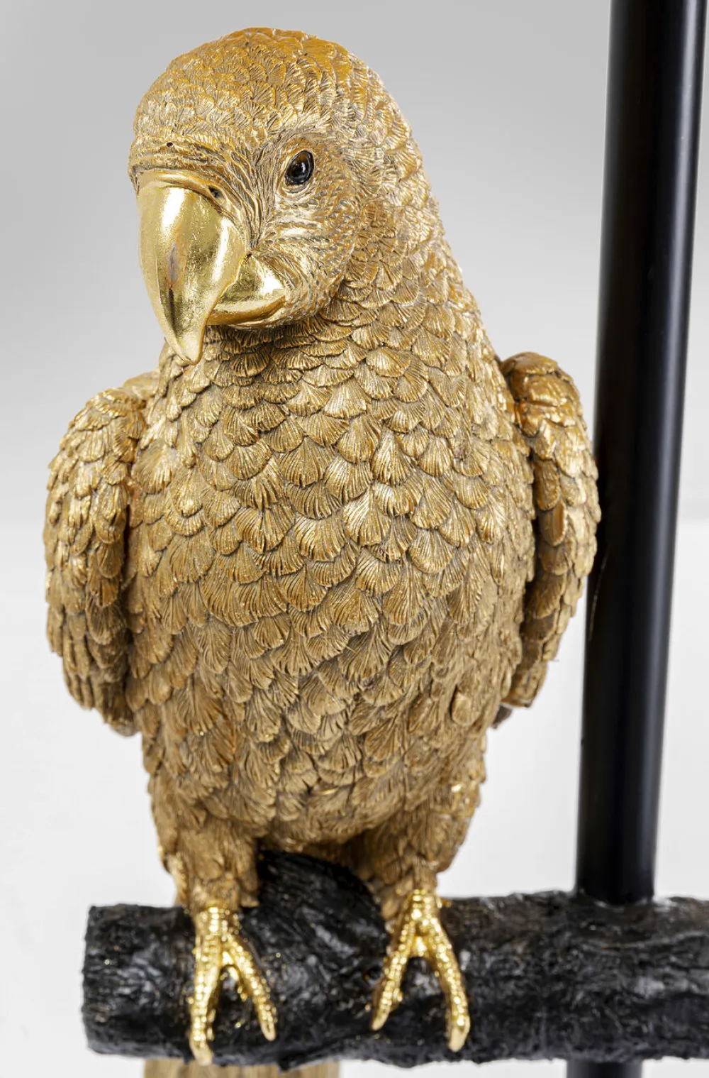 KARE Design Lattiavalaisimet|Olohuone*Animal Parrot Papukaija Lattiavalaisin, Kulta 176cm
