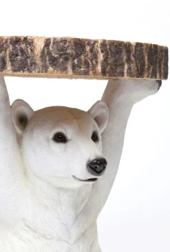 KARE Design Sohvapöydät*Animal Polar Bear Jääkarhu Sivupöytä Ø37cm