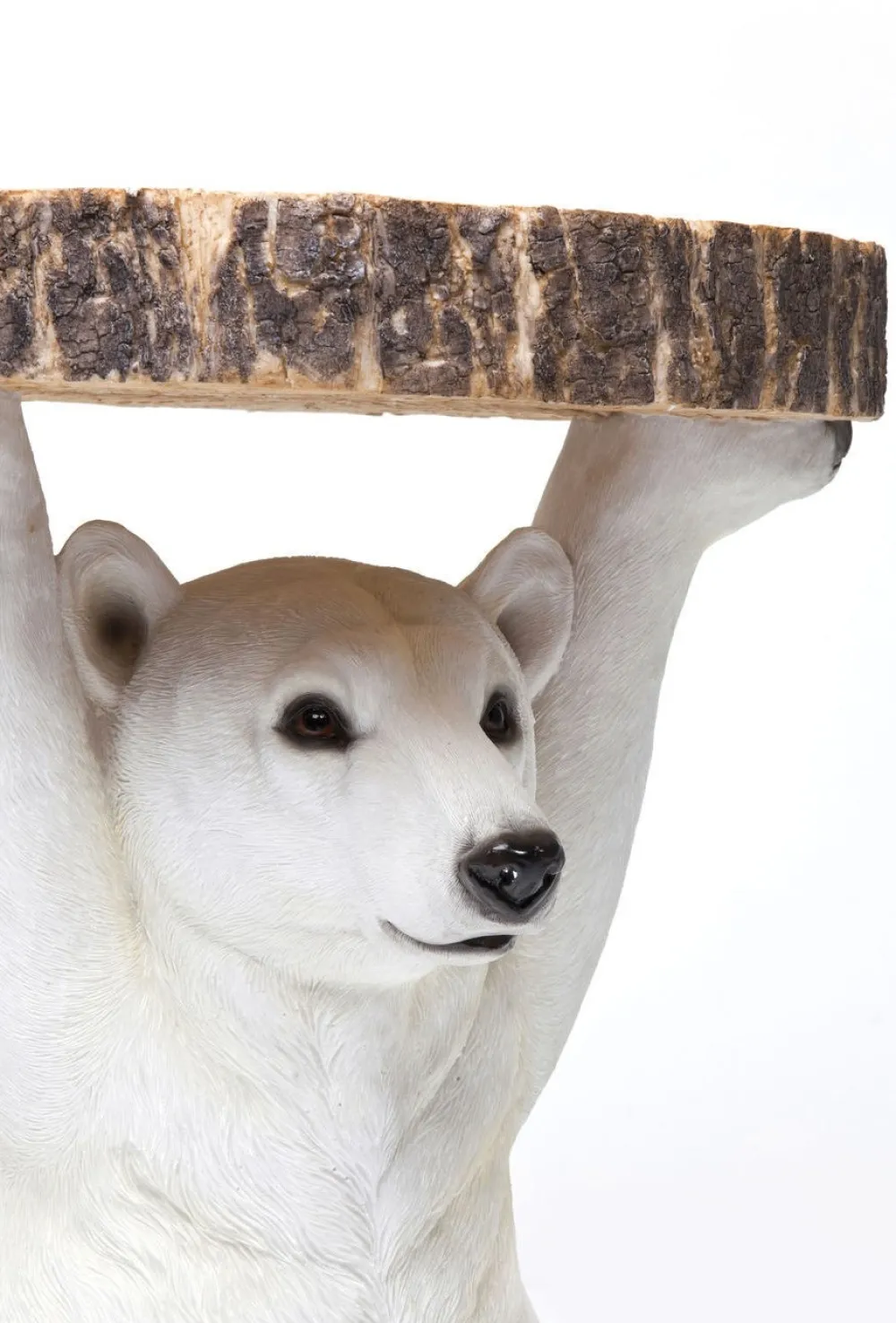 KARE Design Sohvapöydät*Animal Polar Bear Jääkarhu Sivupöytä Ø37cm