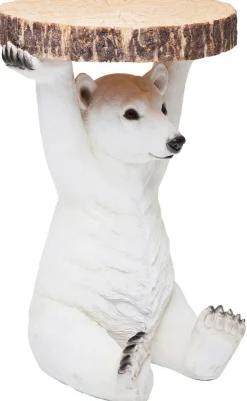 KARE Design Sohvapöydät*Animal Polar Bear Jääkarhu Sivupöytä Ø37cm