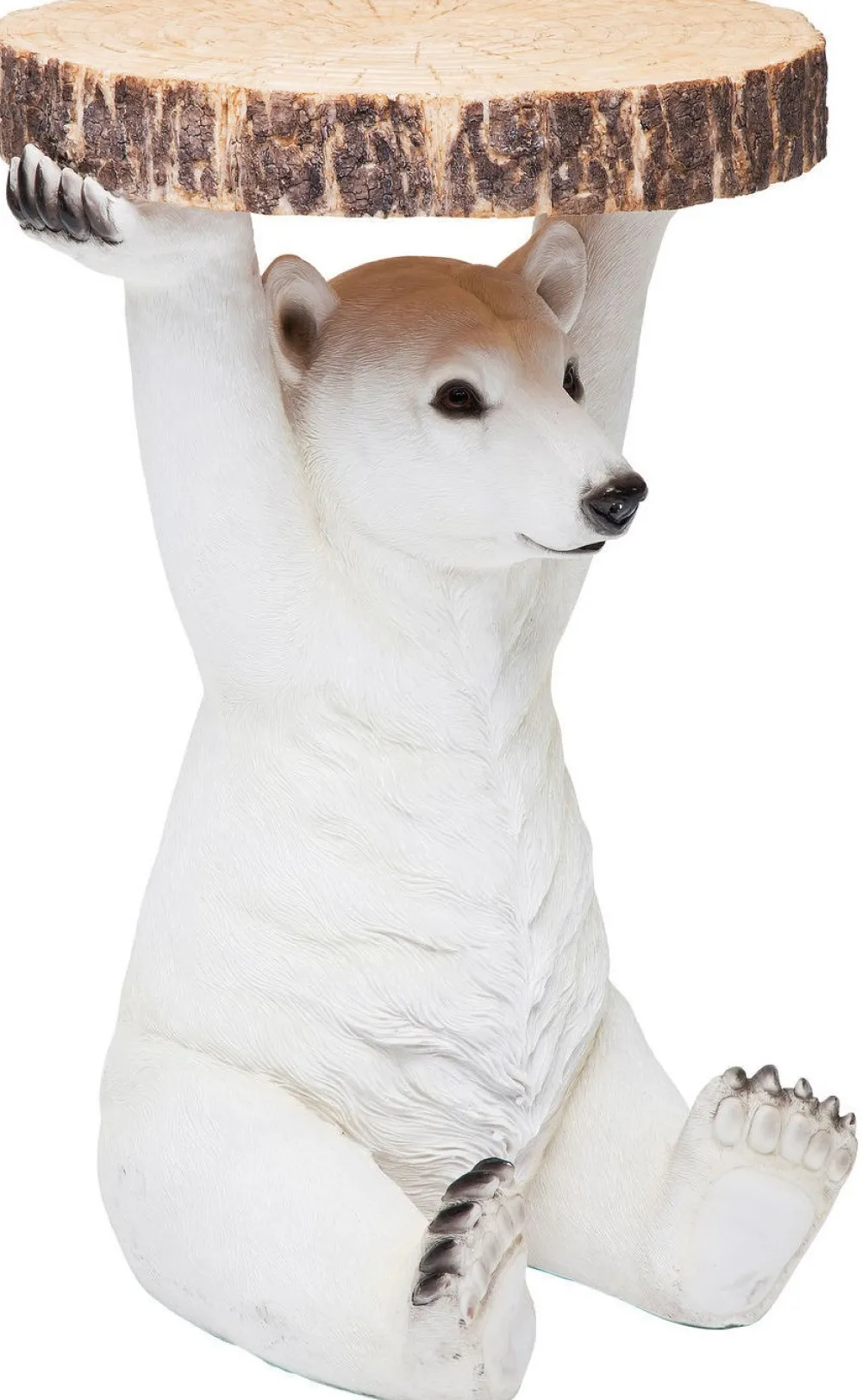 KARE Design Sohvapöydät*Animal Polar Bear Jääkarhu Sivupöytä Ø37cm