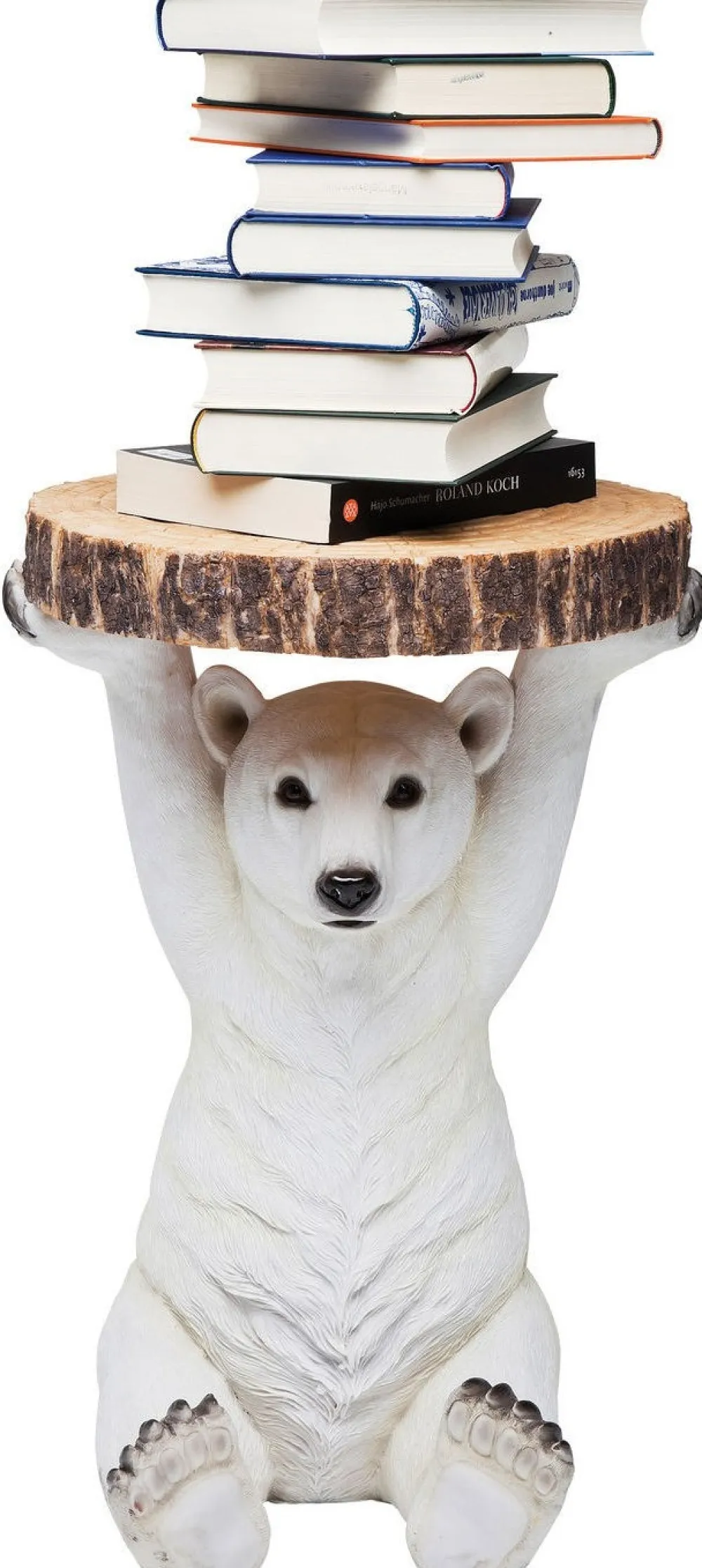 KARE Design Sohvapöydät*Animal Polar Bear Jääkarhu Sivupöytä Ø37cm