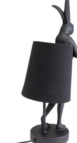 KARE Design Pöytävalaisimet*Animal Rabbit Kani, Pupu Pöytävalaisin Matta Musta 50cm