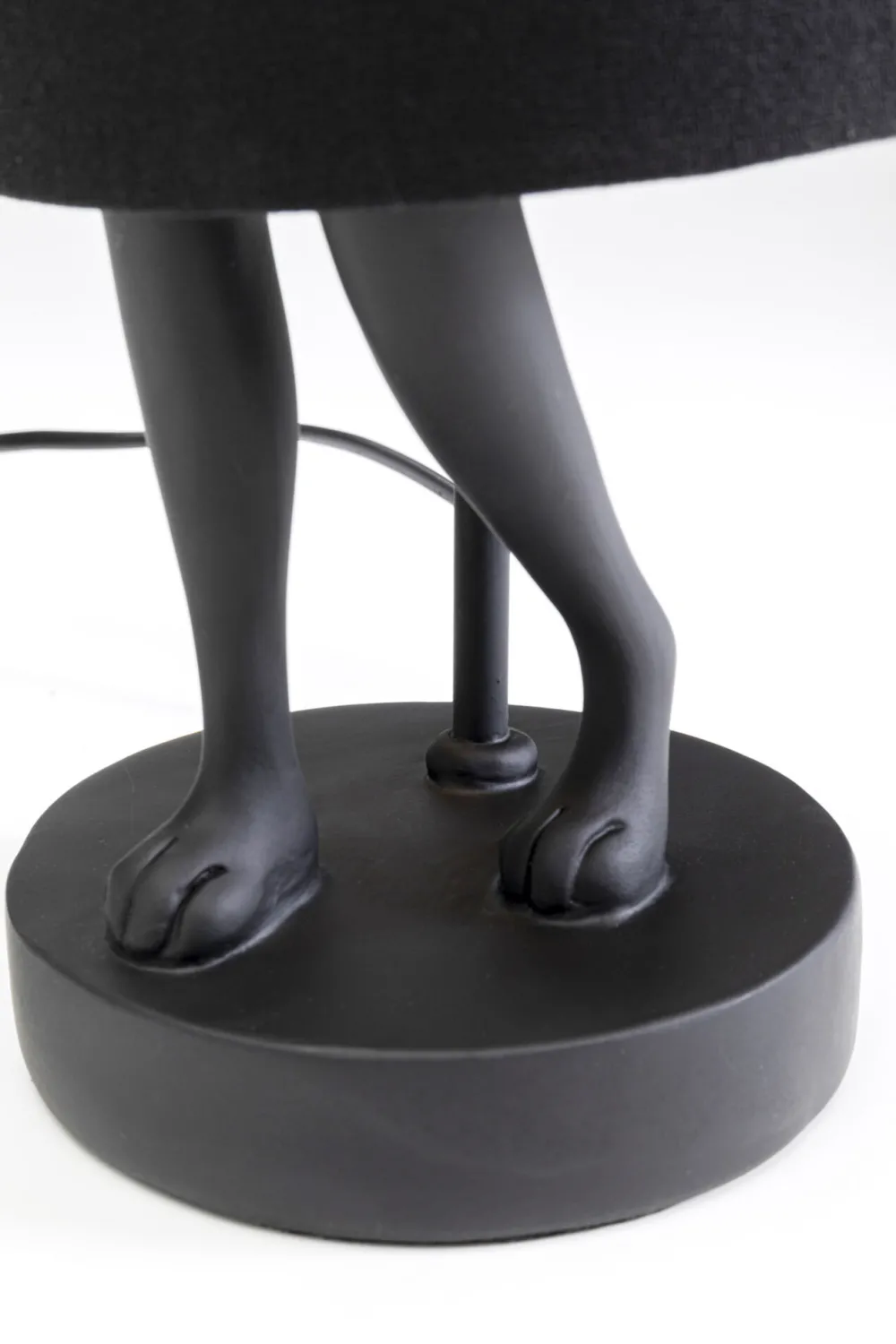 KARE Design Pöytävalaisimet*Animal Rabbit Kani, Pupu Pöytävalaisin Matta Musta 50cm