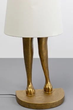 KARE Design Lattiavalaisimet*Animal Rabbit Pupu Lattiavalaisin Kulta/valkoinen 150cm