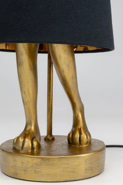 KARE Design Pöytävalaisimet*Animal Rabbit Pupu Pöytävalaisin, Pupulamppu, Kulta/musta 68cm