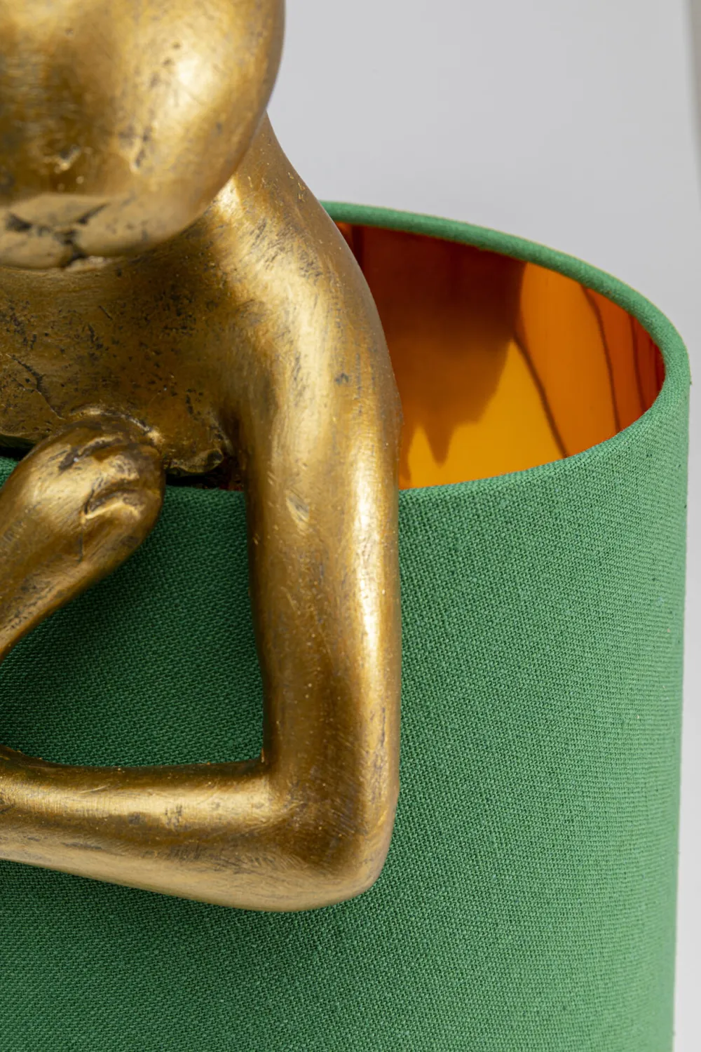 KARE Design Pöytävalaisimet*Animal Rabbit Pupu Pöytävalaisin, Pupulamppu, Kulta/vihreä 68cm