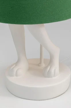 KARE Design Pöytävalaisimet*Animal Rabbit Pupu Pöytävalaisin, Pupulamppu, Valkoinen/vihreä 68cm