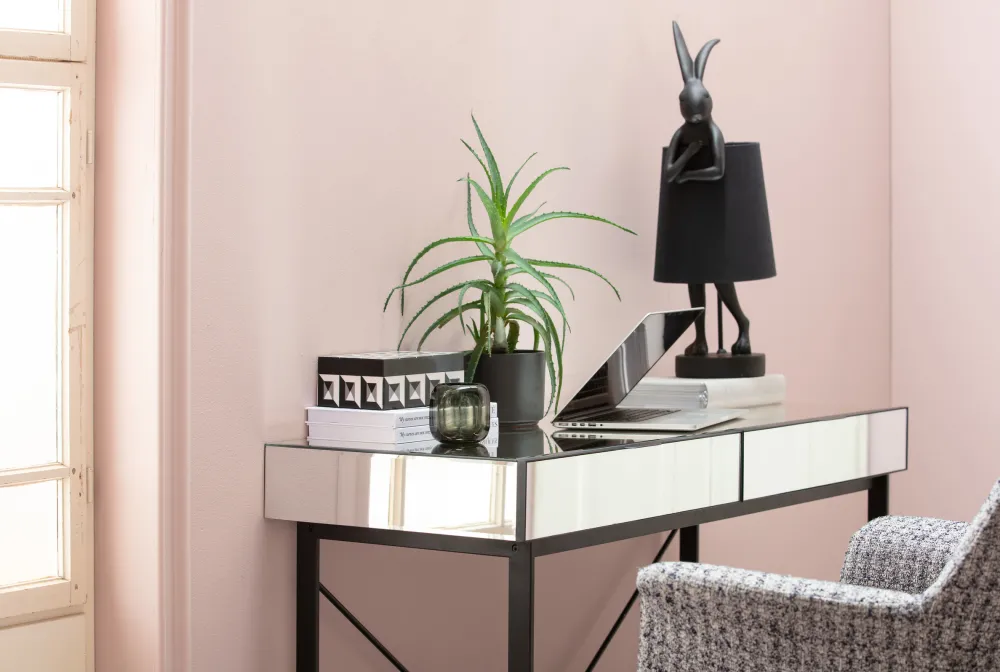 KARE Design Pöytävalaisimet*Animal Rabbit Pupu Pöytävalaisin, Pupulamppu, Matta Musta 68cm