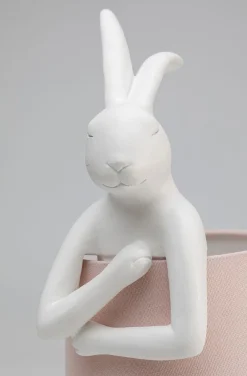 KARE Design Pöytävalaisimet*Animal Rabbit Pupu Pöytävalaisin, Pupulamppu, Valkoinen/roosa 50cm