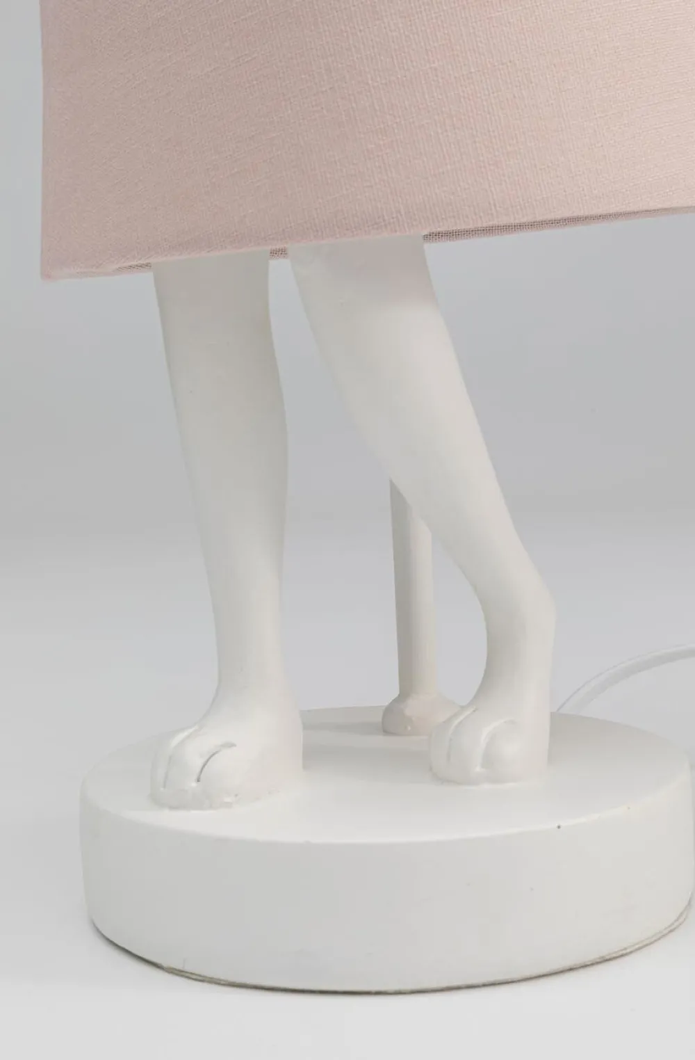 KARE Design Pöytävalaisimet*Animal Rabbit Pupu Pöytävalaisin, Pupulamppu, Valkoinen/roosa 50cm
