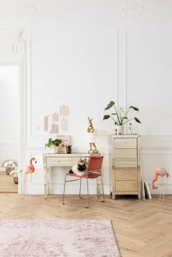 KARE Design Pöytävalaisimet*Animal Rabbit Pöytävalaisin, Pupu-lamppu - Kulta/valkoinen 68cm