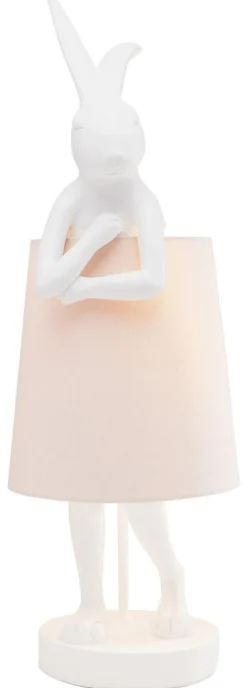 KARE Design Pöytävalaisimet*Animal Rabbit Pöytävalaisin, Pupu-lamppu - Vaaleanpun./valkoinen 68cm