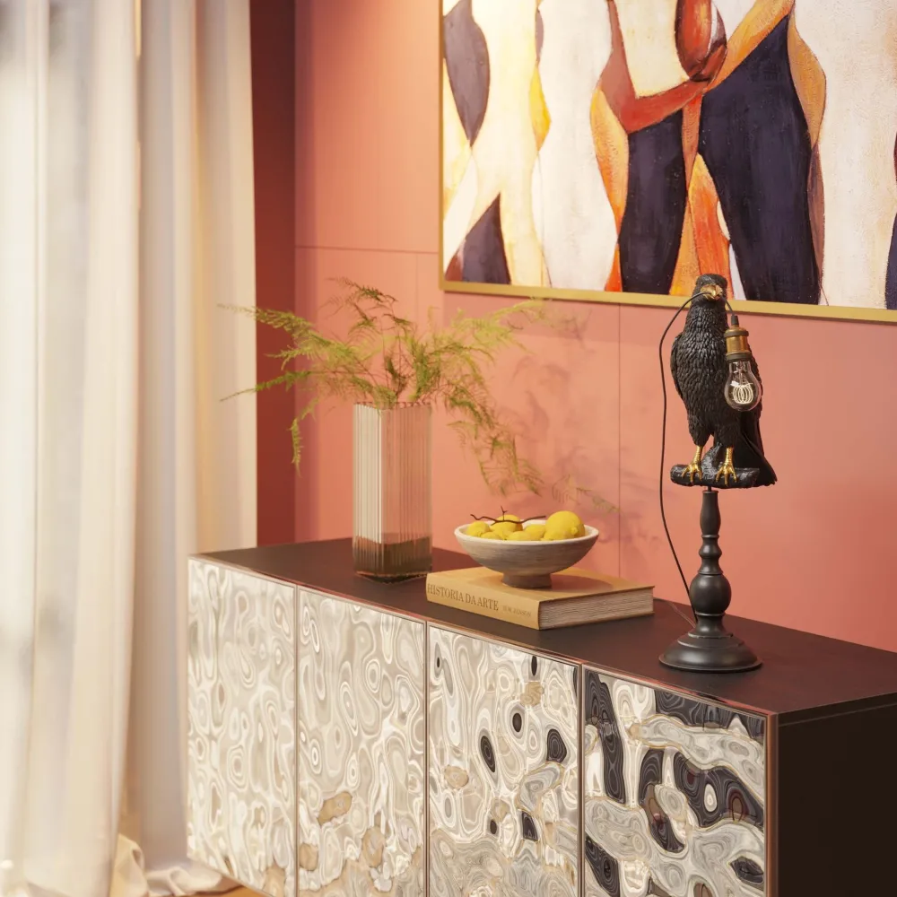 KARE Design Pöytävalaisimet*Animal Sitting Crow Varis Pöytävalaisin, Matta Musta 61cm