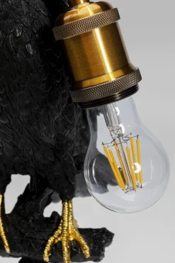 KARE Design Pöytävalaisimet*Animal Sitting Crow Varis Pöytävalaisin, Matta Musta 61cm