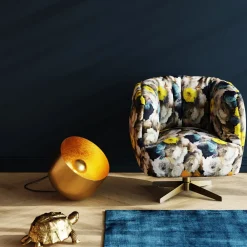 KARE Design Lattiavalaisimet*Apollon Smooth Gold Lattiavalaisin Ø35cm